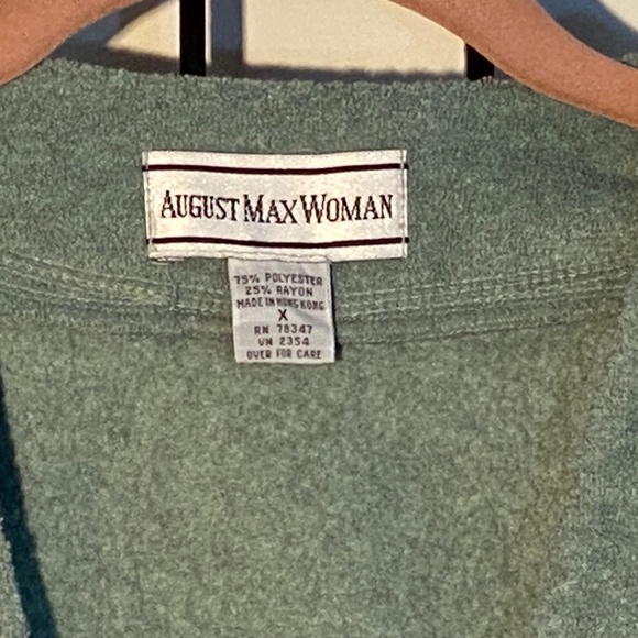 Super Soft Sweater/Jacket by August Max Woman Size X - Picture 2 of 11